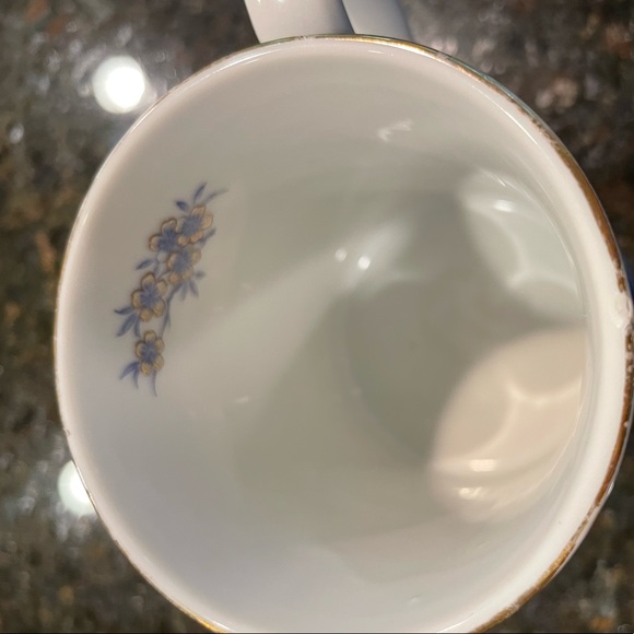 2 Imperial Peacock blue peacock mugs w/gold trim @1983 Arnart Collector Vintage - Picture 7 of 12